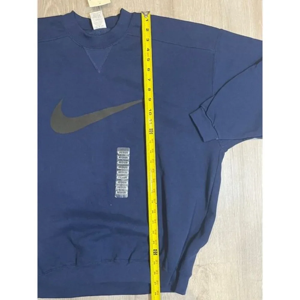 Nike Vintage Sweatshirt 90s‎ USA Made Large Swoosh Retro Crew Neck Size M